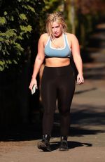 ELLIE BROWN in Tights Out Jogging in Sheshire 03/26/2020