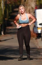 ELLIE BROWN in Tights Out Jogging in Sheshire 03/26/2020