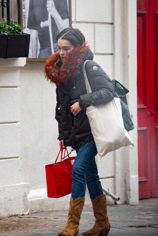 EMILIA CLARKE Out and About in London 03/10/2020