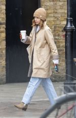 EMILIA CLARKE Out with Her Dog in London 03/20/2020