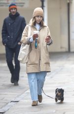 EMILIA CLARKE Out with Her Dog in London 03/20/2020