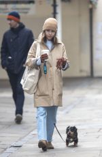 EMILIA CLARKE Out with Her Dog in London 03/20/2020