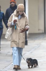 EMILIA CLARKE Out with Her Dog in London 03/20/2020