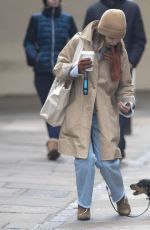 EMILIA CLARKE Out with Her Dog in London 03/20/2020