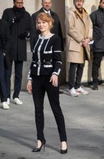 EMILY BEECHAM at Chanel Fashion Show in Paris 03/03/2020