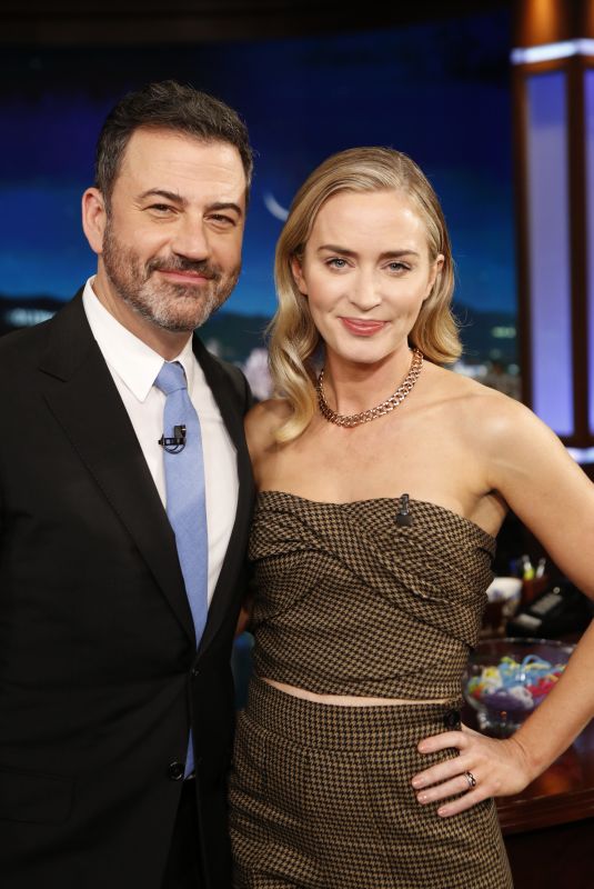 EMILY BLUNT at Jimmy Kimmel Live 03/10/2020