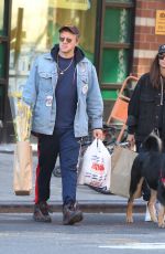EMILY RATAJKOWSKI and Sebastian Bear-McClard Out Shopping with Their Dog in New York 03/15/2020