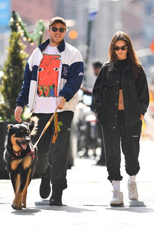 EMILY RATAJKOWSKI and Sebastian Bear McClard Out with Colombo in New York 03/13/2020