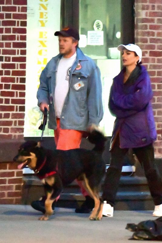 EMILY RATAJKOWSKI and Sebastian Bear McClard Out with Their Dog in New York 03/27/2020
