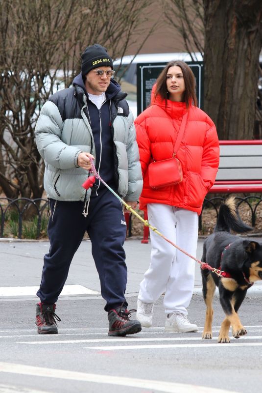 EMILY RATAJKOWSKI and Sebastian Bear McClard Out with Their in New York 02/29/2020