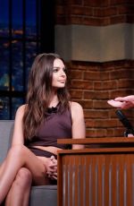 EMILY RATAJKOWSKI at Late Night with Seth Meyers in New York 03/10/2020