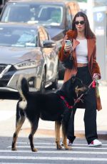 EMILY RATAJKOWSKI in [BLANKNYC] Low Expectations Jacket Out with Colombo in New York 03/02/2020