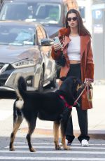 EMILY RATAJKOWSKI in [BLANKNYC] Low Expectations Jacket Out with Colombo in New York 03/02/2020