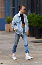 EMILY RATAJKOWSKI in Double Denim Out in New York 03/17/2020
