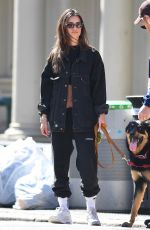 EMILY RATAJKOWSKI Out with Her Dog in New York 03/13/2020