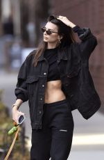 EMILY RATAJKOWSKI Out with Her Dog in New York 03/13/2020