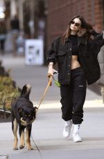 EMILY RATAJKOWSKI Out with Her Dog in New York 03/13/2020