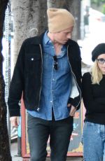EMMA ROBERTS and Garret Hedlund Out for Lunch in Los Feliz 03/15/2020
