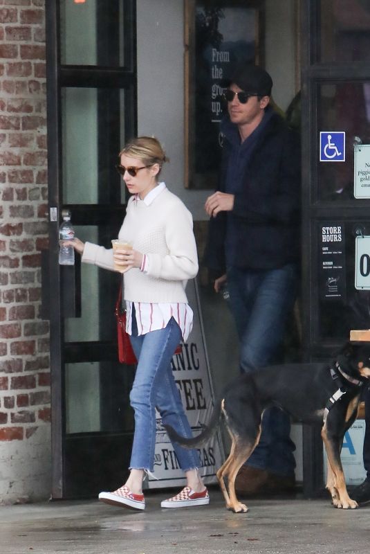 EMMA ROBERTS and Garret Hedlund Out in Los Angeles 03/13/2020
