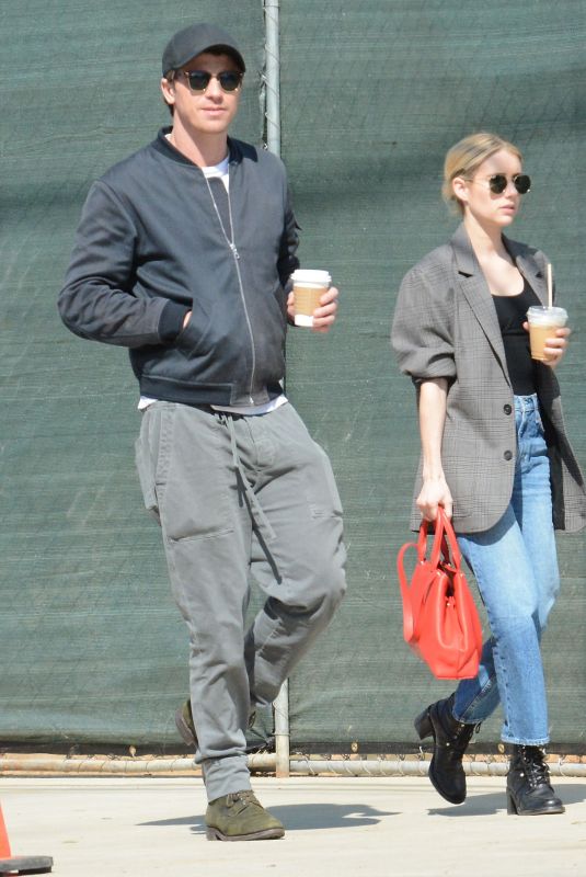 EMMA ROBERTS and Garret Hedlund Out in Los Feliz 03/11/2020