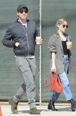 EMMA ROBERTS and Garret Hedlund Out in Los Feliz 03/11/2020