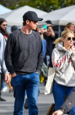 EMMA ROBERTS and Garrett Hedlund at a Flea Market in Los Angeles 03/09/2020