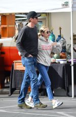 EMMA ROBERTS and Garrett Hedlund at a Flea Market in Los Angeles 03/09/2020