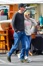 EMMA ROBERTS and Garrett Hedlund at a Flea Market in Los Angeles 03/09/2020