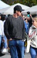 EMMA ROBERTS and Garrett Hedlund at a Flea Market in Los Angeles 03/09/2020
