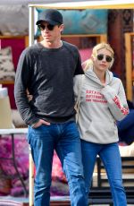 EMMA ROBERTS and Garrett Hedlund at a Flea Market in Los Angeles 03/09/2020
