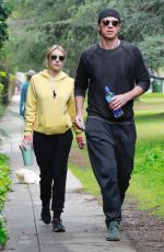 EMMA ROBERTS and Garrett Hedlund Out Hiking in Los Angeles 03/19/2020