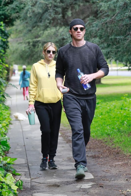 EMMA ROBERTS and Garrett Hedlund Out Hiking in Los Angeles 03/19/2020