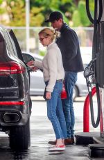 EMMA ROBERTS at a Gas Station in Los Angeles 03/13/2020