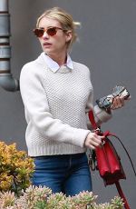 EMMA ROBERTS at a Gas Station in Los Angeles 03/13/2020