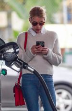 EMMA ROBERTS at a Gas Station in Los Angeles 03/13/2020