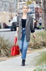 EMMA ROBERTS Heading to a Meeting in Beverly Hills 03/11/2020