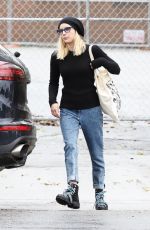 EMMA ROBERTS in DEnim Out Shopping in Los Angeles 03/14/2020