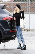 EMMA ROBERTS in DEnim Out Shopping in Los Angeles 03/14/2020
