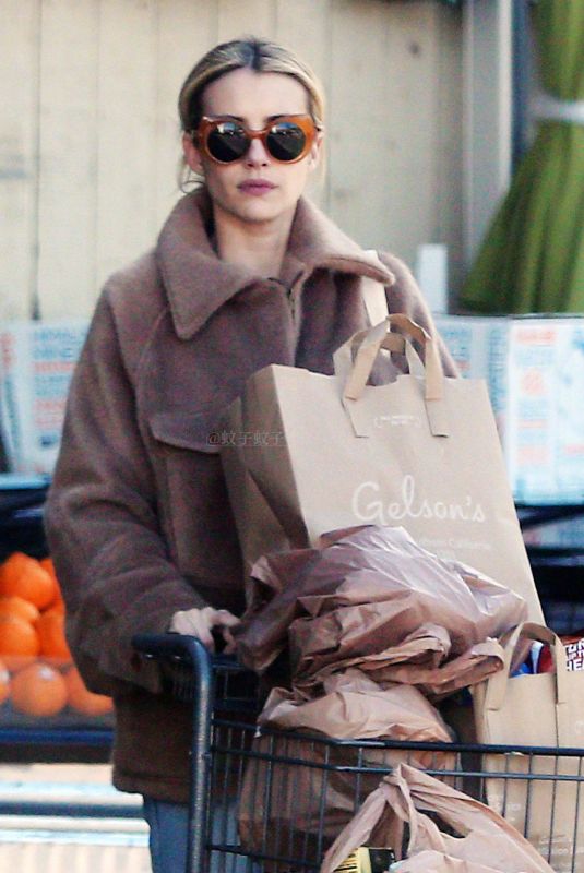 EMMA ROBERTS Out Shopping in Hollywood 03/25/2020