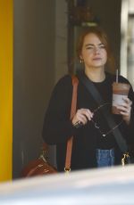 EMMA STONE at a Gym in Los Angeles 03/09/2020