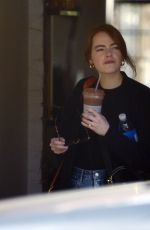 EMMA STONE at a Gym in Los Angeles 03/09/2020