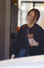 EMMA STONE at a Gym in Los Angeles 03/09/2020