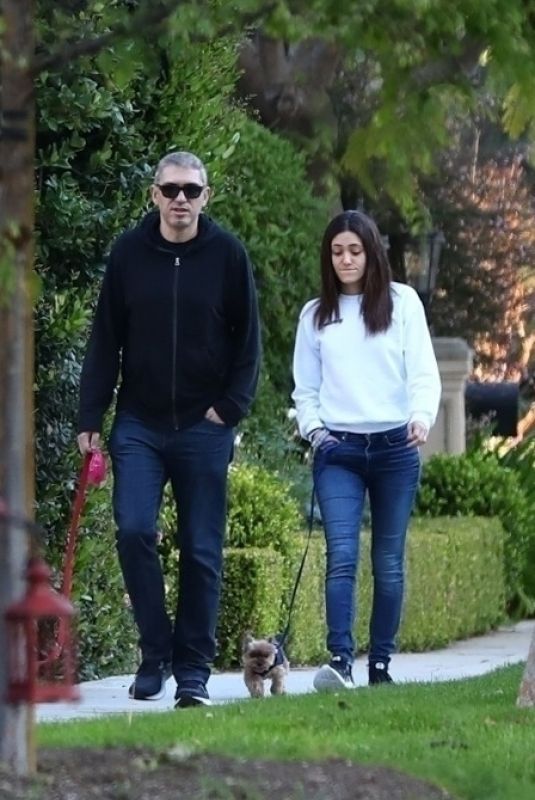 EMMY ROSSUM and Sam Esmail Out and About in Beverly Hills 03/30/2020