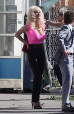 EMMY ROSSUM on the Set of Angelyne in Los Angeles 03/03/2020