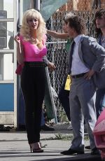 EMMY ROSSUM on the Set of Angelyne in Los Angeles 03/03/2020