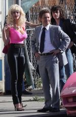 EMMY ROSSUM on the Set of Angelyne in Los Angeles 03/03/2020