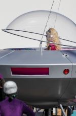EMMY ROSSUM on the Set of Angelyne in Los Angeles 03/05/2020