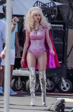 EMMY ROSSUM on the Set of Angelyne in Los Angeles 03/05/2020