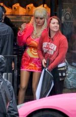 EMMY ROSSUM on the Set of Angelyne in Los Angeles 03/12/2020