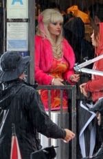 EMMY ROSSUM on the Set of Angelyne in Los Angeles 03/12/2020